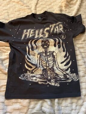 HELLSTAR Black Skeleton Graphic Tee